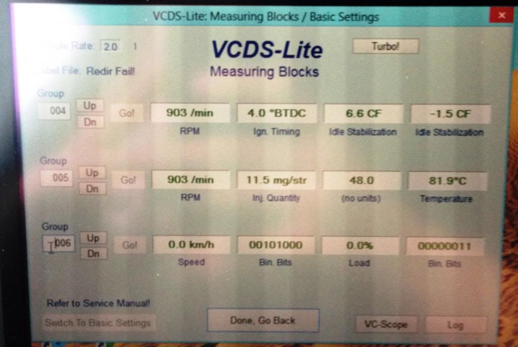 Help reading VCDS measuring blocks Forums
