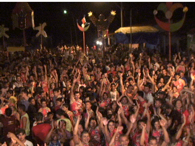 PREFEITO S&Eacute;RGIO MIRANDA-BOM LUGAR-MA, 1Âª noite de carnaval 2012