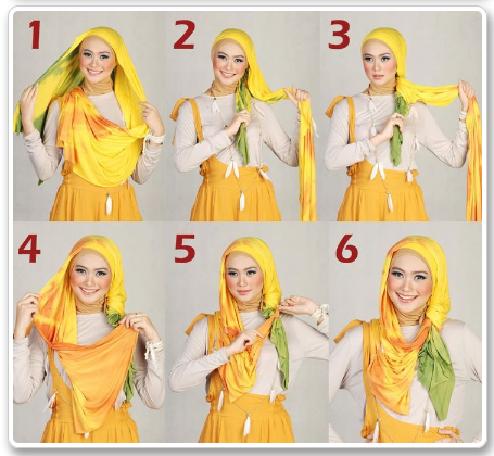 Cara Memakai Pashmina Cantik