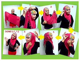 Cara Memakai Jilbab Modern Part 2