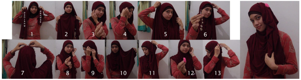 Cara Memakai Pasmina Yang Simpel