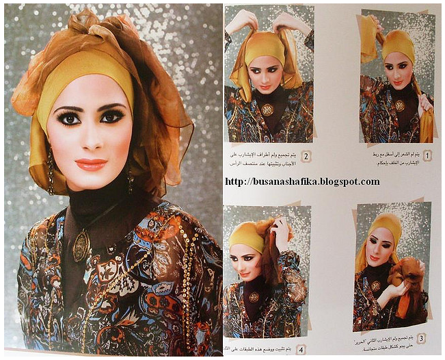Cara Memakai Jilbab Modern Arabian Style