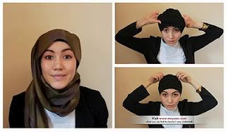 Cara Memakai Jilbab Hana Tajima