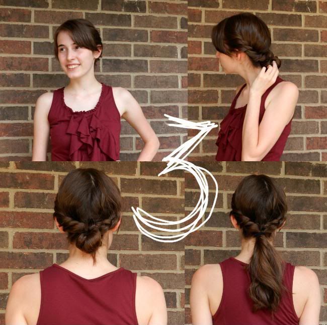 In Motion: Summer Hairstyle Favorites--French braid bun (or ponytail)
