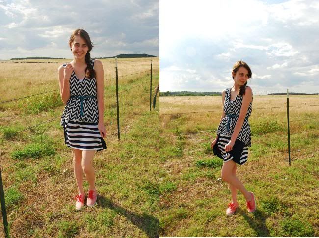 In Motion: summer outfit--mixing patterns