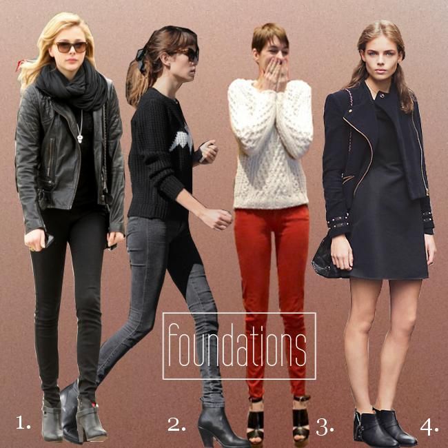 In Motion: inspiration, celebrity style inspiration, Anne Hathaway, Alexa Chung, outfit foundations