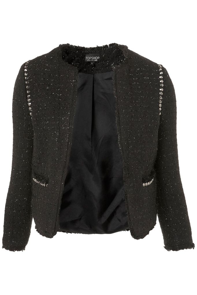 Topshop studded boucle