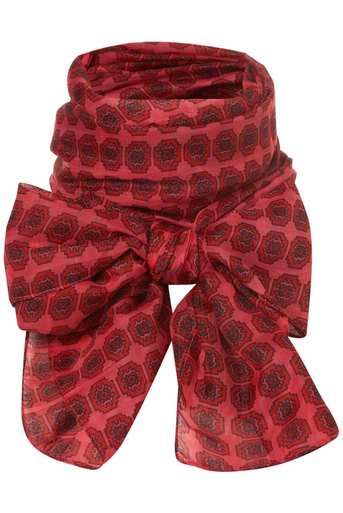 topshop tileprint scarf