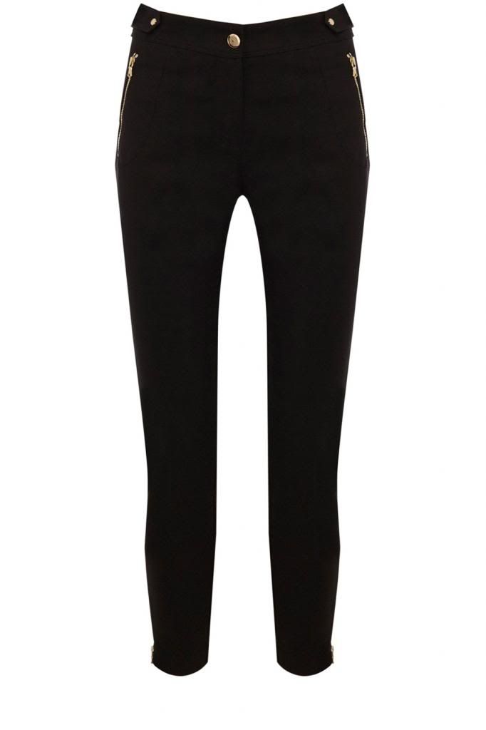 zip front trousers