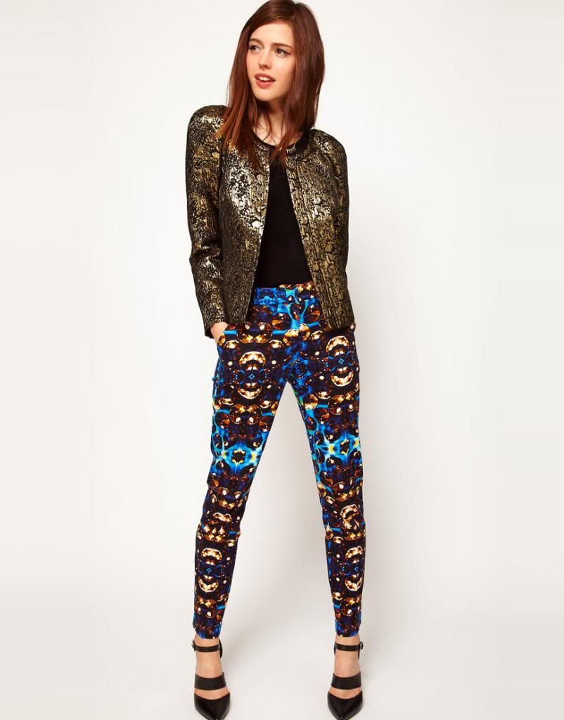 jewel print trousers asos