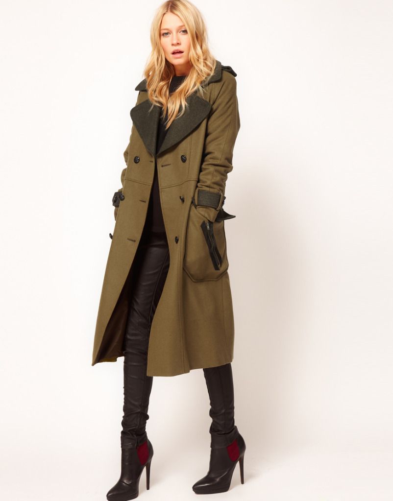 asos military coat