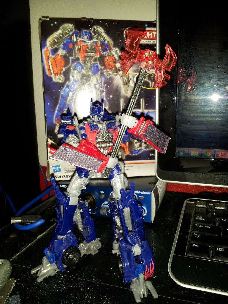 optimus prime with jetpack toy