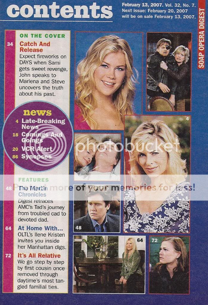 Days of Our Lives Alison Sweeney Eileen Davidson 2007 Soap Opera 