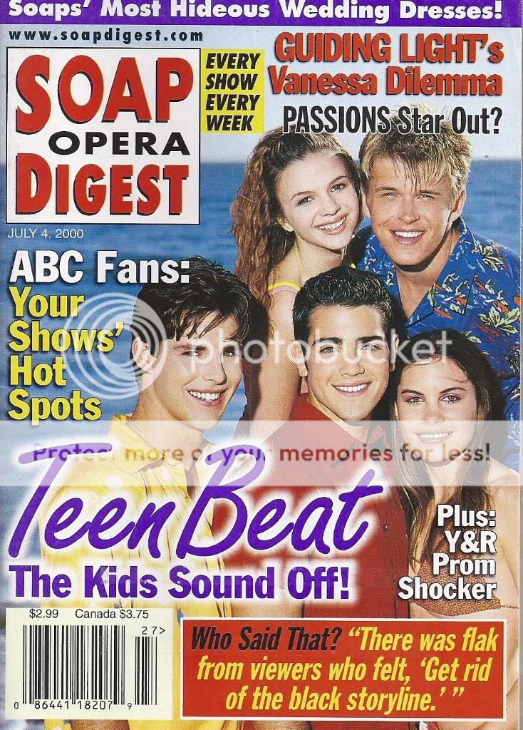 Amber Tamblyn Ashley Bashioum Jesse Metcalfe July 4 2000 Soap Opera 