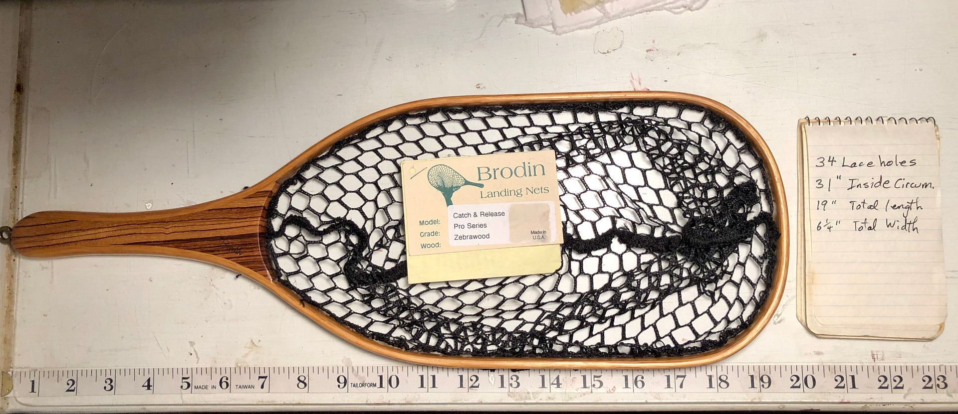 Replacement rubber netting for this landing net Rod Building and